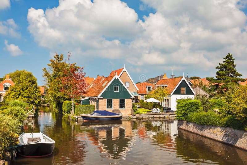 The small Dutch village of Hindeloopen royalty free stock image The small Dutch village of Hindeloopen royalty free stock image
