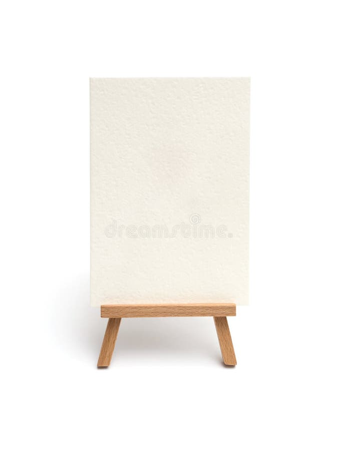 Small Easel with Sheet of Paper Stock Photo Image of creative