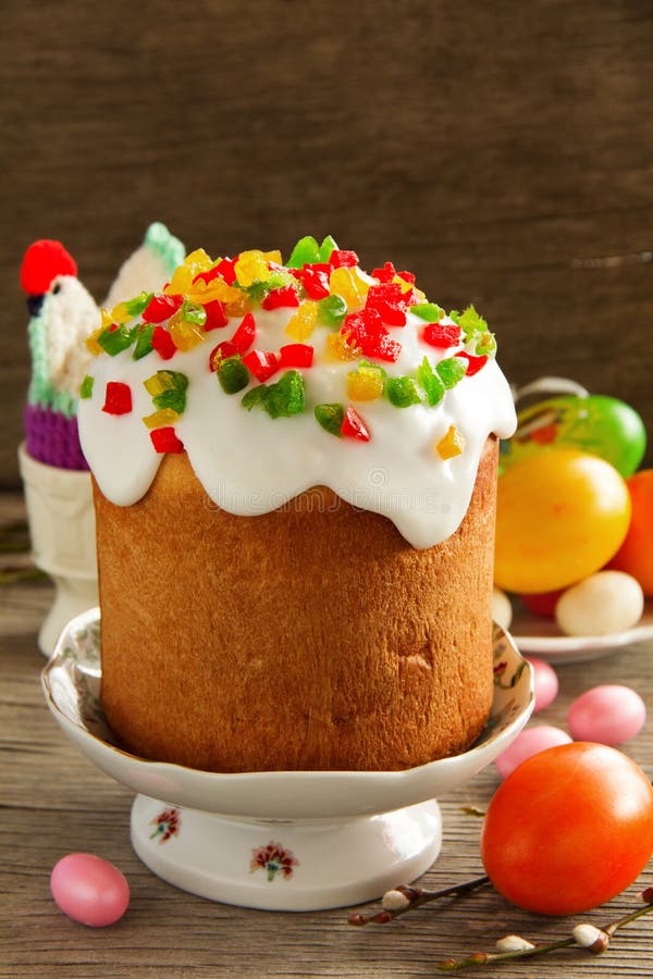 Small Easter cake stock photo. Image of table, sprinkling - 48597006
