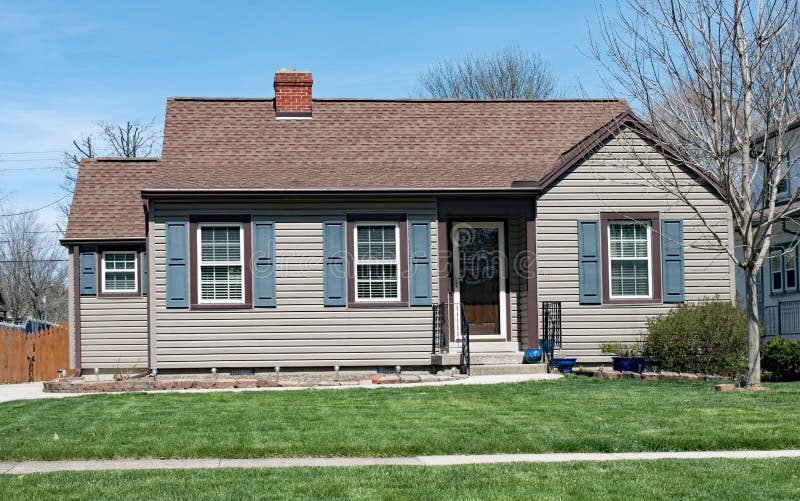 Small, Economical, Aluminum-sided House