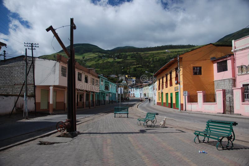Small Ecuadorian town royalty free stock photo Small Ecuadorian town royalty free stock photo