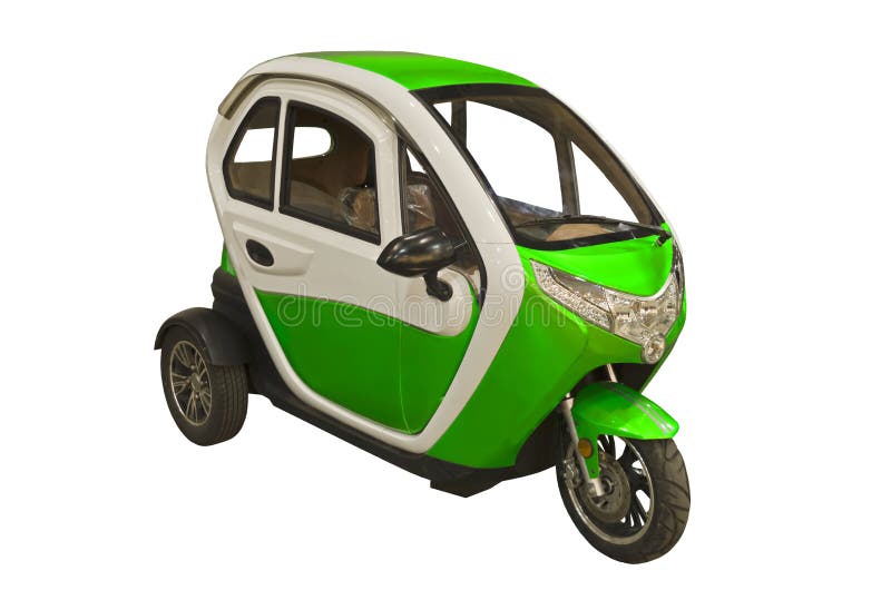 Small Electric Car on Street Stock Image Image of power, efficient