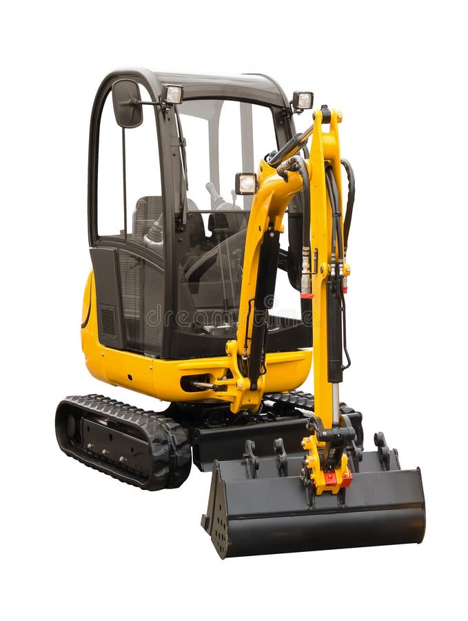 Small excavator stock photos
