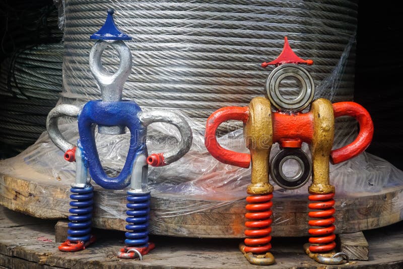 Small Figurines Made of Metal Parts Stock Image Image of miniature