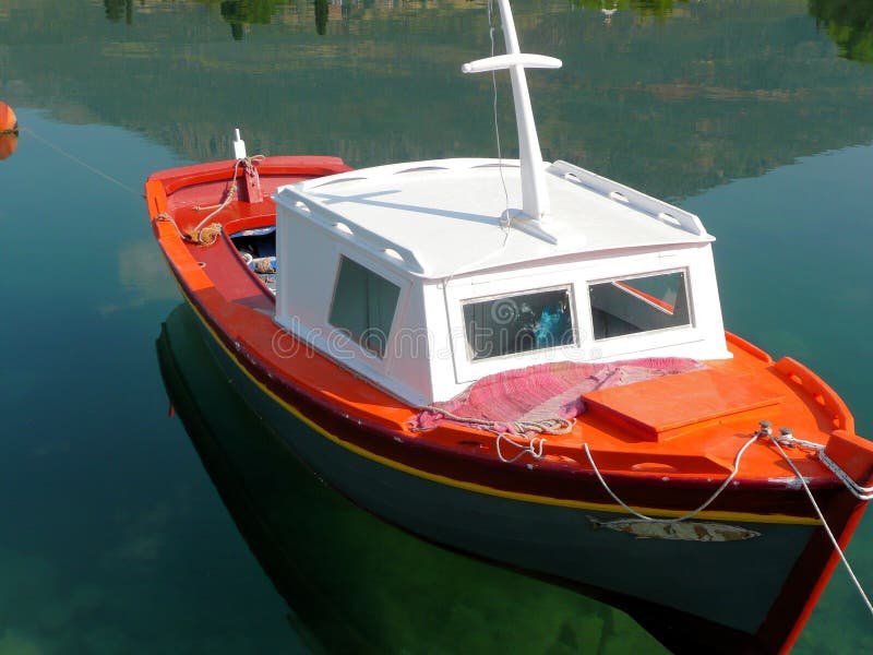 small fishing boat stock photo. image of greece, fishing