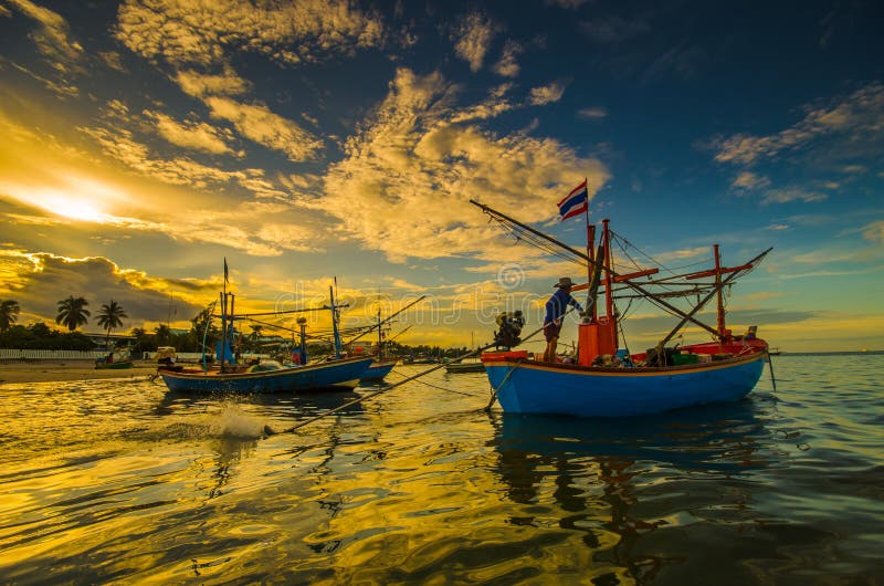 Small fishing boats