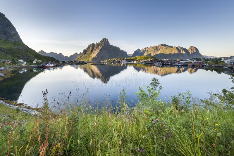 Small fishing port Reine, Lofoten Islands, Norway