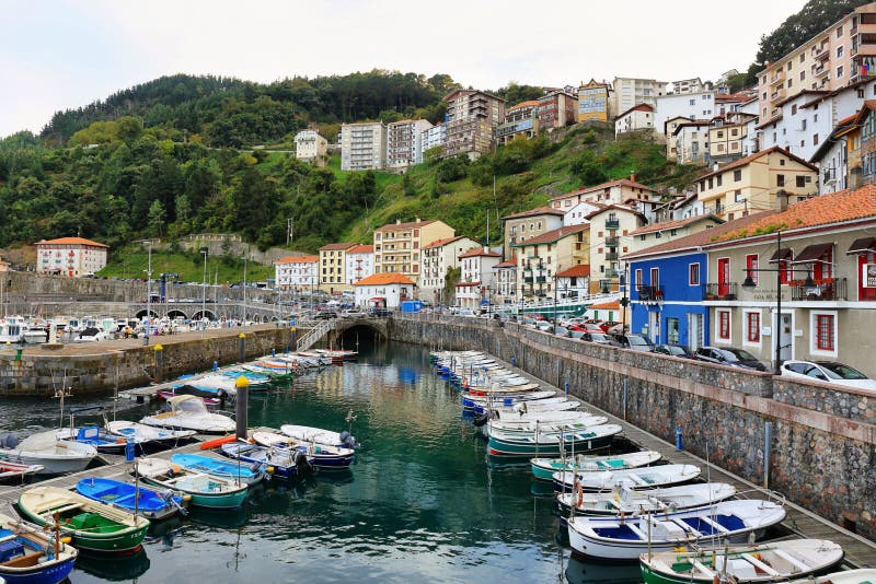 Small fishing village of elantxobe at basque country, Spain