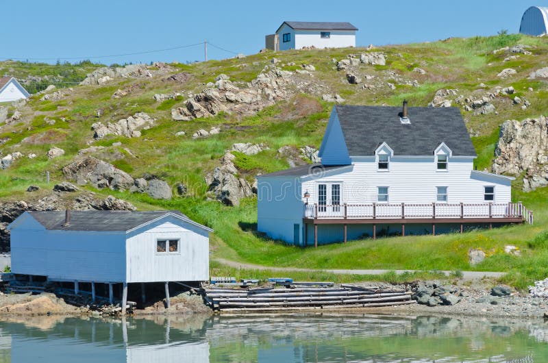Small fishing village stock image. Image of coastline 70391529