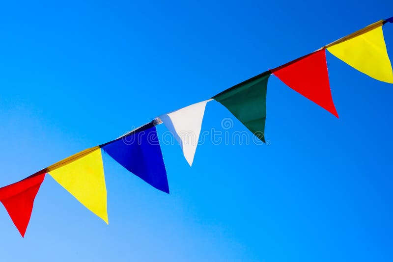 Small flags abstract background