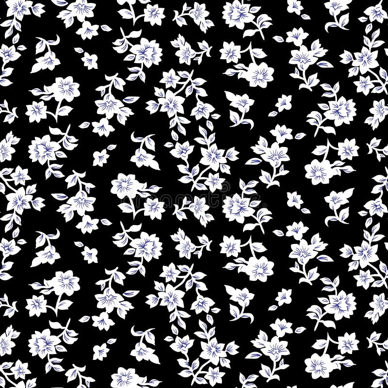 Small flowers pattern 014 stock illustration