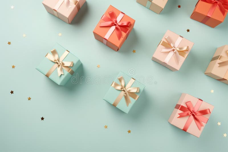 Pastel Colors Gift Boxes Stock Illustrations 314 Pastel Colors Gift