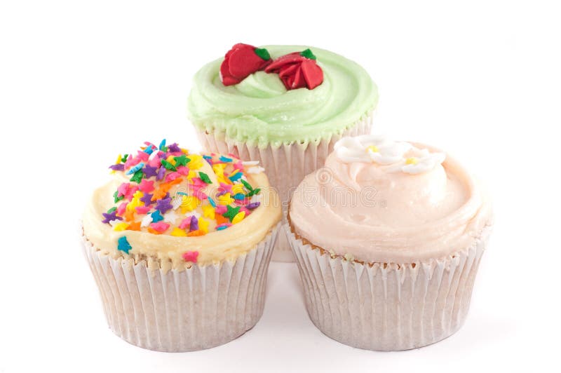 Small group of cupcakes stock photo. Image of baked, snack 9849328