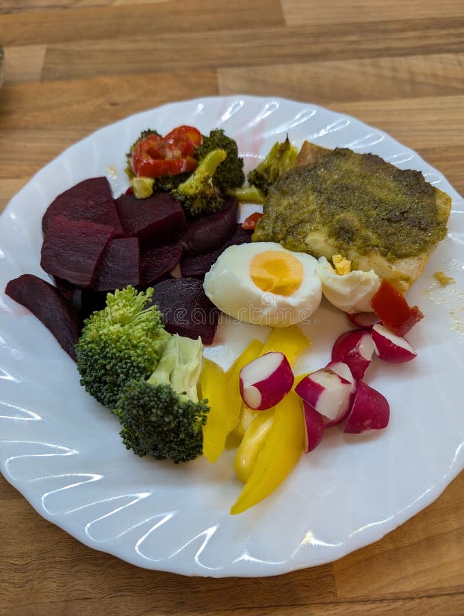 Small healthy dinner from the czech republic royalty-vrije stock afbeeldingen