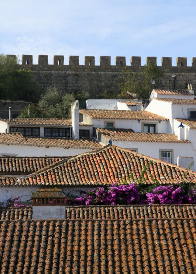 Small Historical European town Obidos