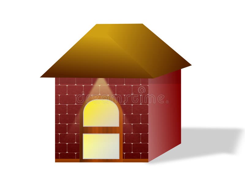 A Small Box House stock illustration. Illustration of light 29875611