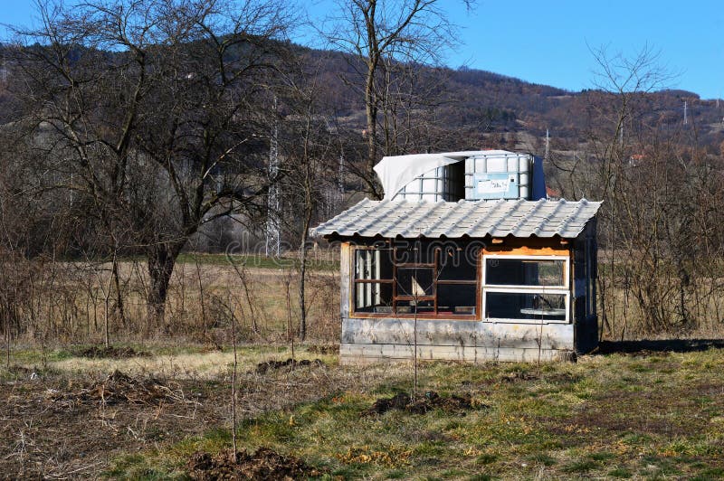 Small House Made of Windows Stock Image Image of spring, nature