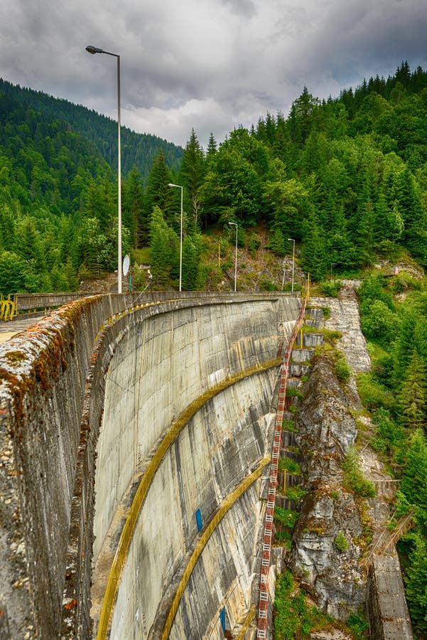 Small Hydro Electric Dam Harnessing Water Power Stock Photo Image of