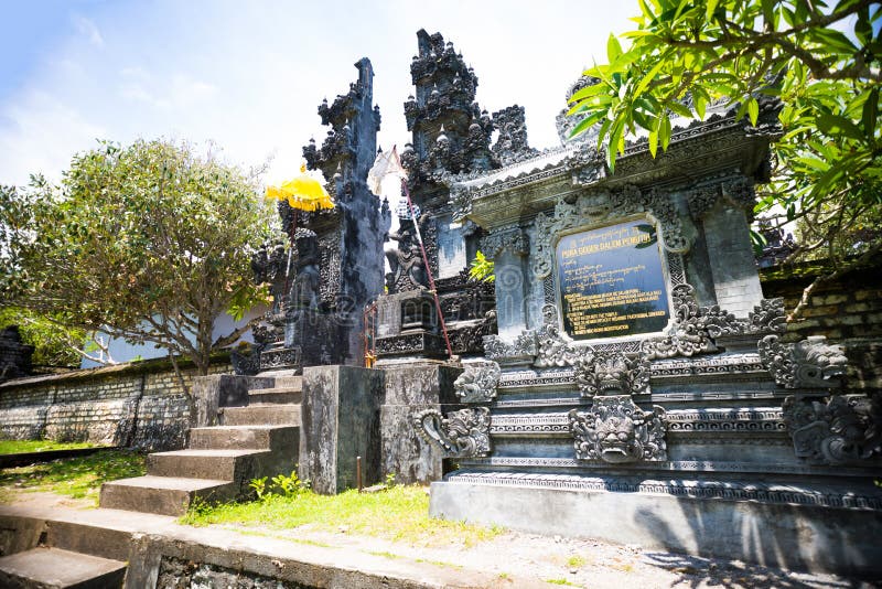 Small Local Bali Temple in Nusa Dua, Bali Stock Image - Image of