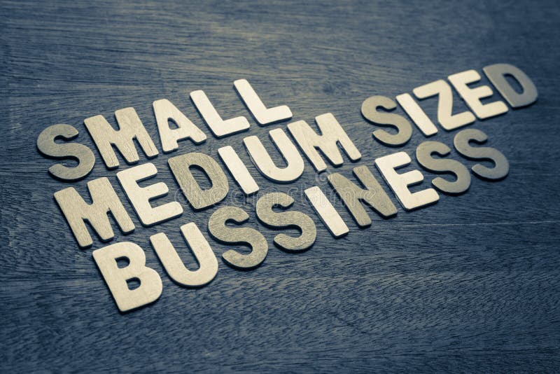 Small and Medium Sized Business Stock Image Image of commerce, size