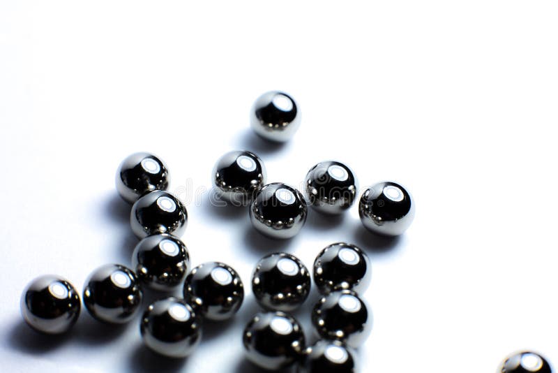 Small Metal Balls Close Up Photo Stock Image Image of shiny