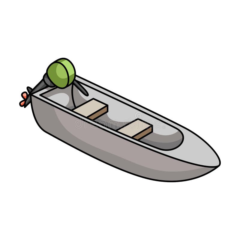 Small Metal Boat with Motor for Fishing.Boat for River or Lake