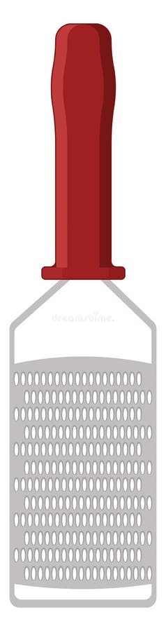 Small metal cheese grater, icon vector illustration