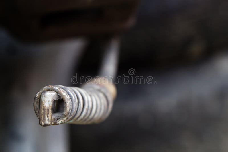 Small metal spring stock image. Image of garage, object 87243093