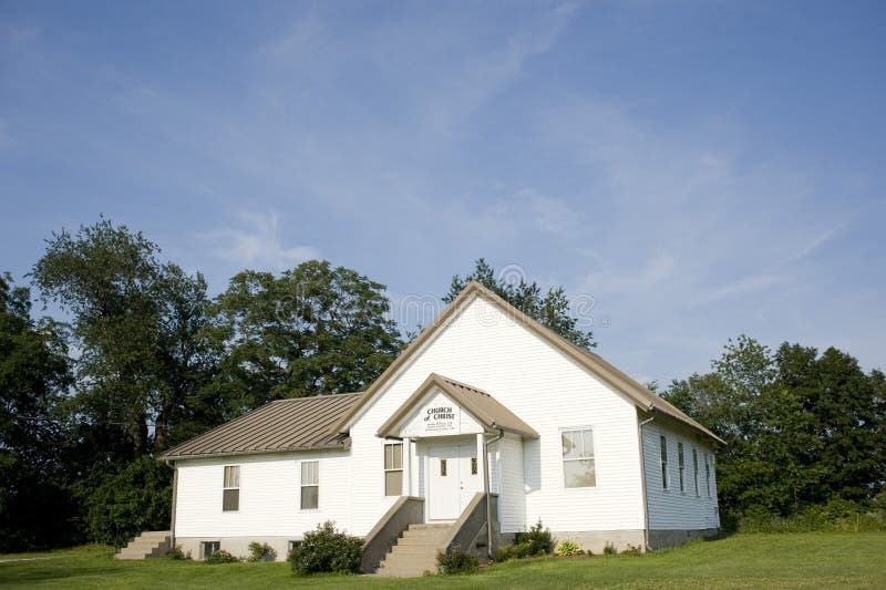 Small midwestern church stock image. Image of christian - 32014861