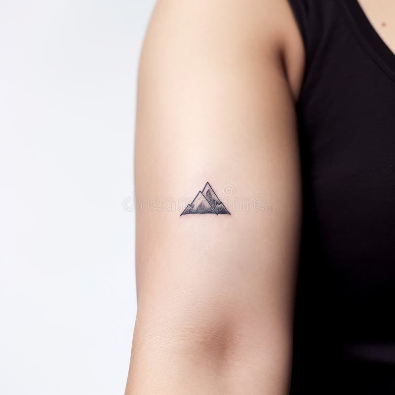 Mountain triangle tattoo - Tattoogrid.net