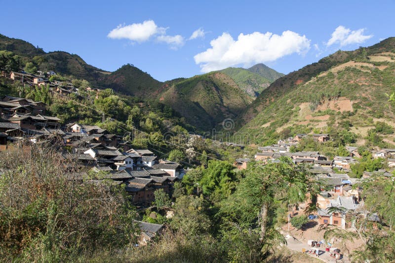 Small Mountain Village royalty free stock photography