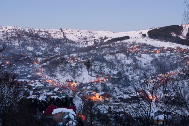 A small mountain village royalty free stock image