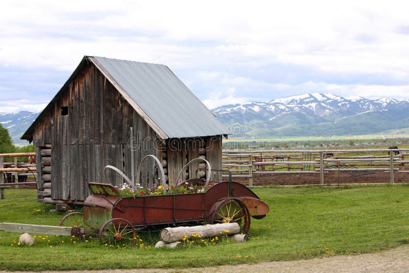 Small old house on ranch