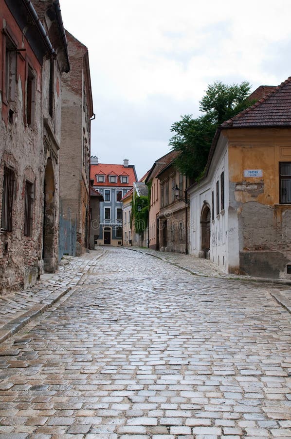 Small old street in Bratislava