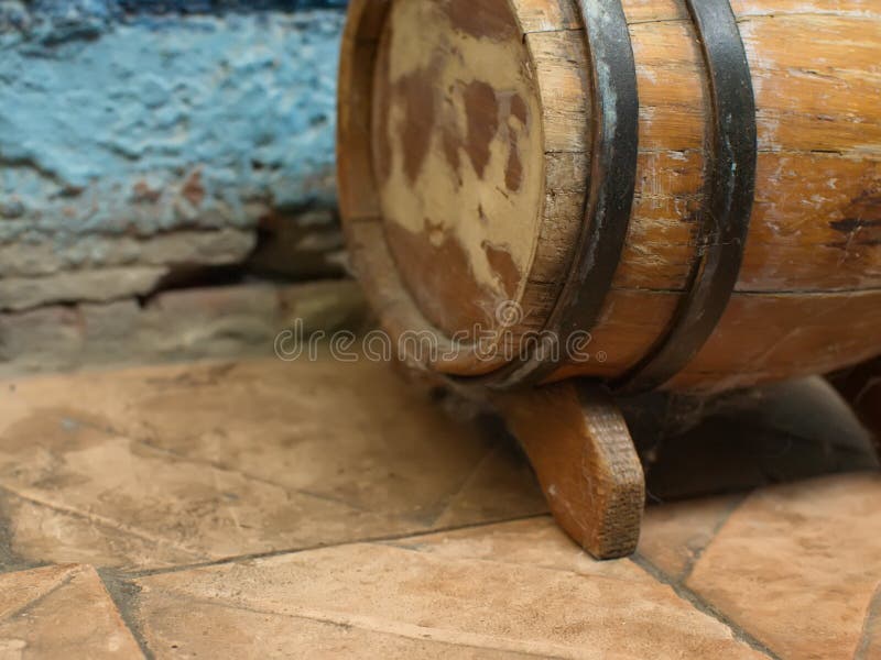 Download Wooden Barrel On The Stand Stock Photo Image Of People 35048886 Yellowimages Mockups