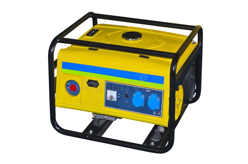 Small portable gasoline generator stock images