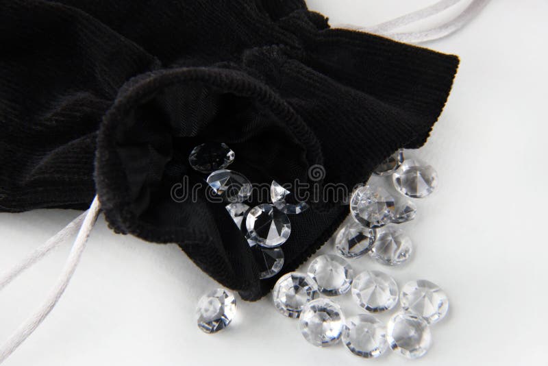 Small Pouch Bag with Diamonds Stock Photo Image of indurstry