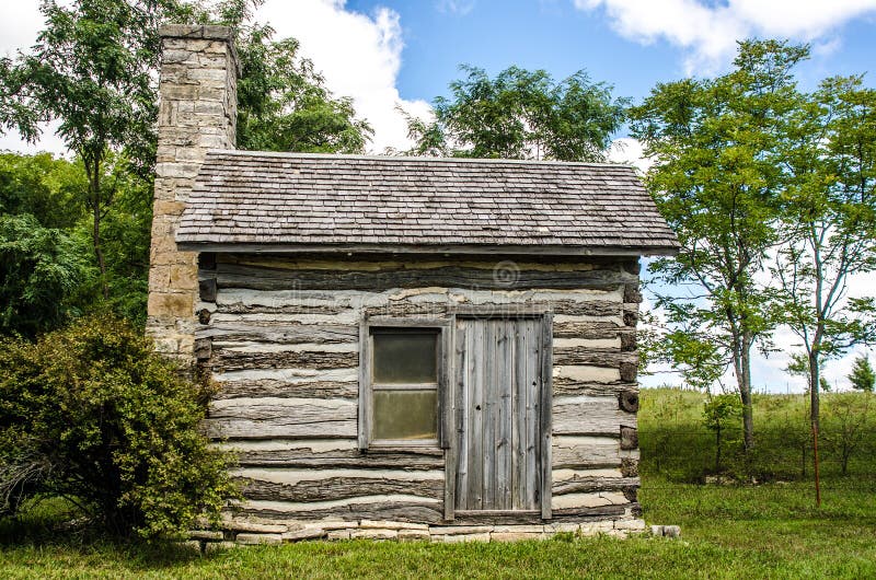 Small preserved log cabin stock image. Image of building - 47466715