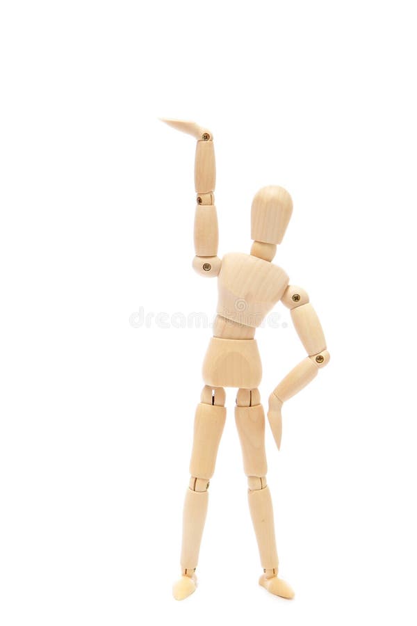 Small Puppet Stretch Joints Stock Photo Image of bone, work 21200986