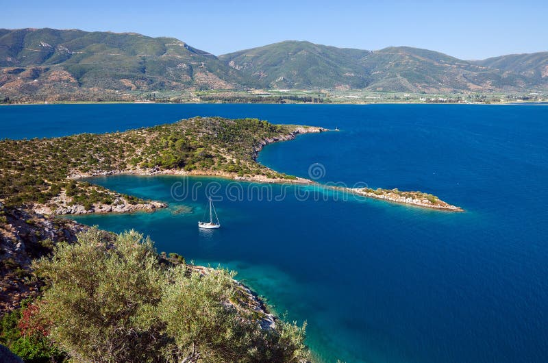 Small quiet bay stock photography