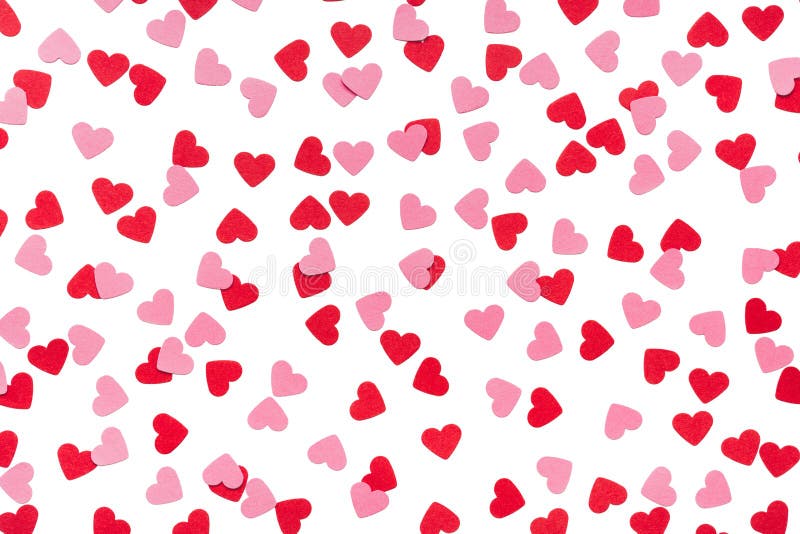 Small Red Hearts on White Background Stock Photo - Image of background,  pattern: 169963430