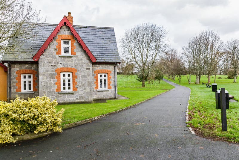 Irish house stock image. Image of housing, doolin, cloudscape 12832953