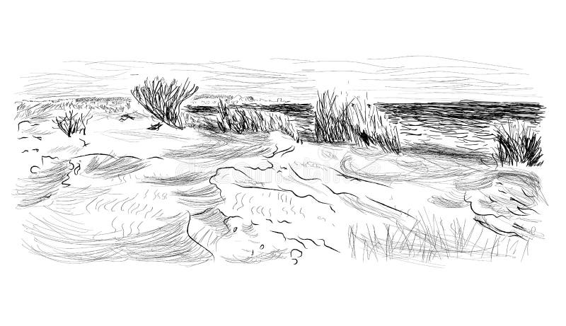 Black White Sand Dunes Stock Illustrations 113 Black White Sand Dunes Stock Illustrations Vectors Clipart Dreamstime