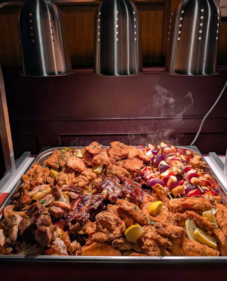 Small schnitzels from the party as very nice food background royalty-vrije stock afbeeldingen