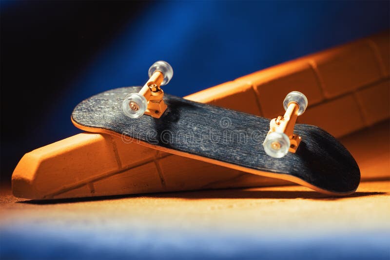 Small Skateboard for Skating with Your Fingers. Fingerboard on a ...