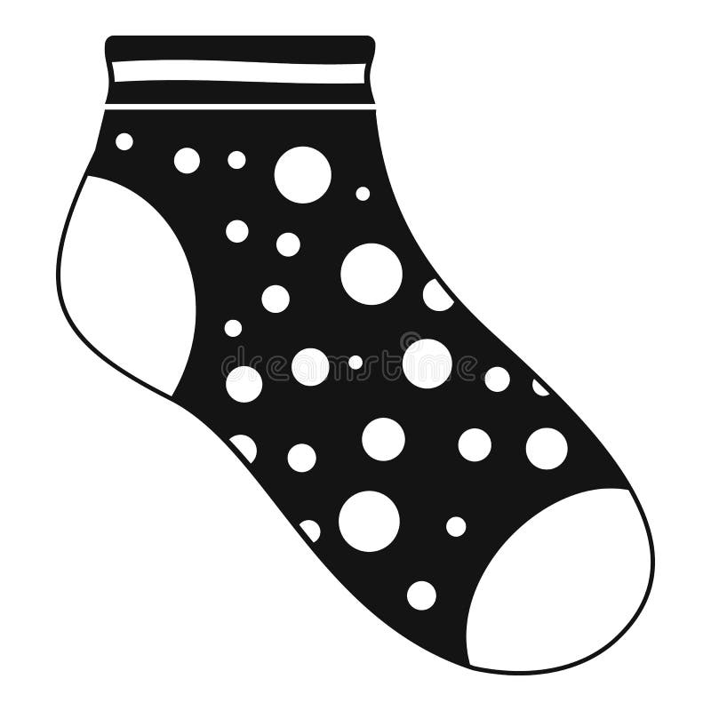 Small Sock Icon, Simple Style Stock Vector - Illustration of design ...