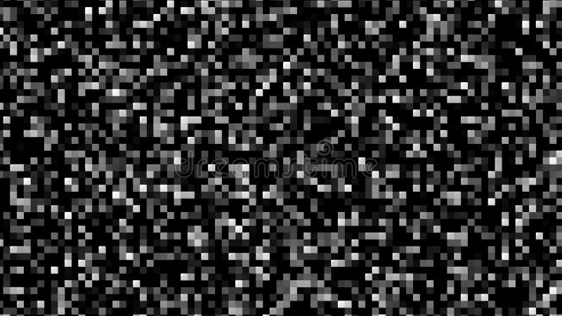 Small squarte simple blocks of computer generated mosaic, 3d render computer generated background stock illustration