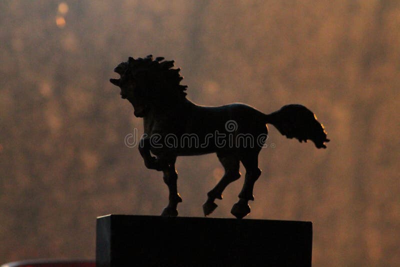 Small statue of horse stock image. Image of beautiful 118585455