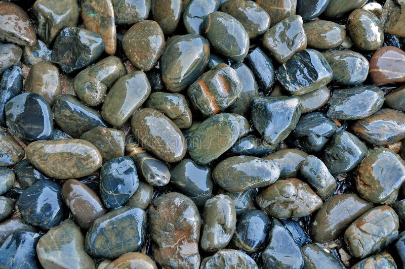 Small stone wet. royalty free stock photos