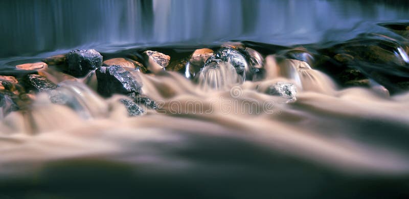 Small stream with rocks